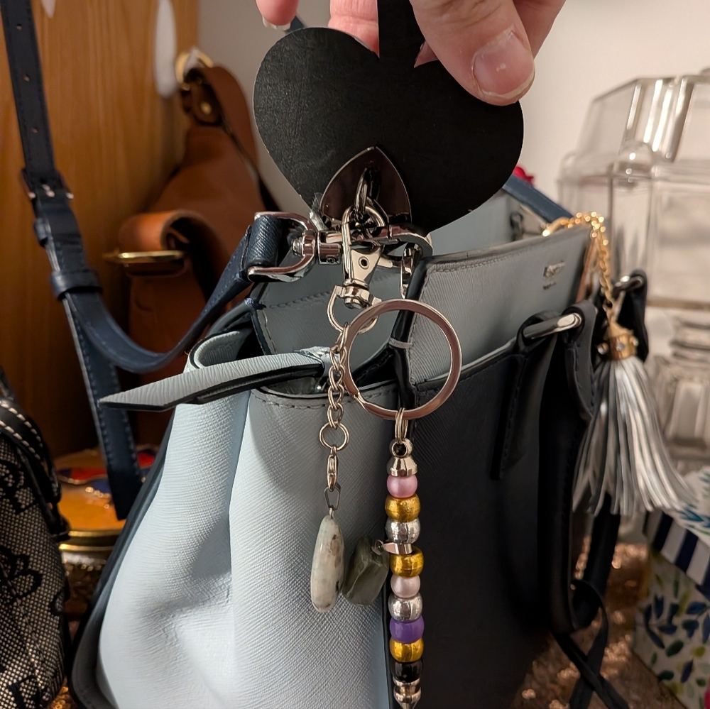 BagCharms Spade with Heart Koi Fish And Stars - Picture 12 of 13